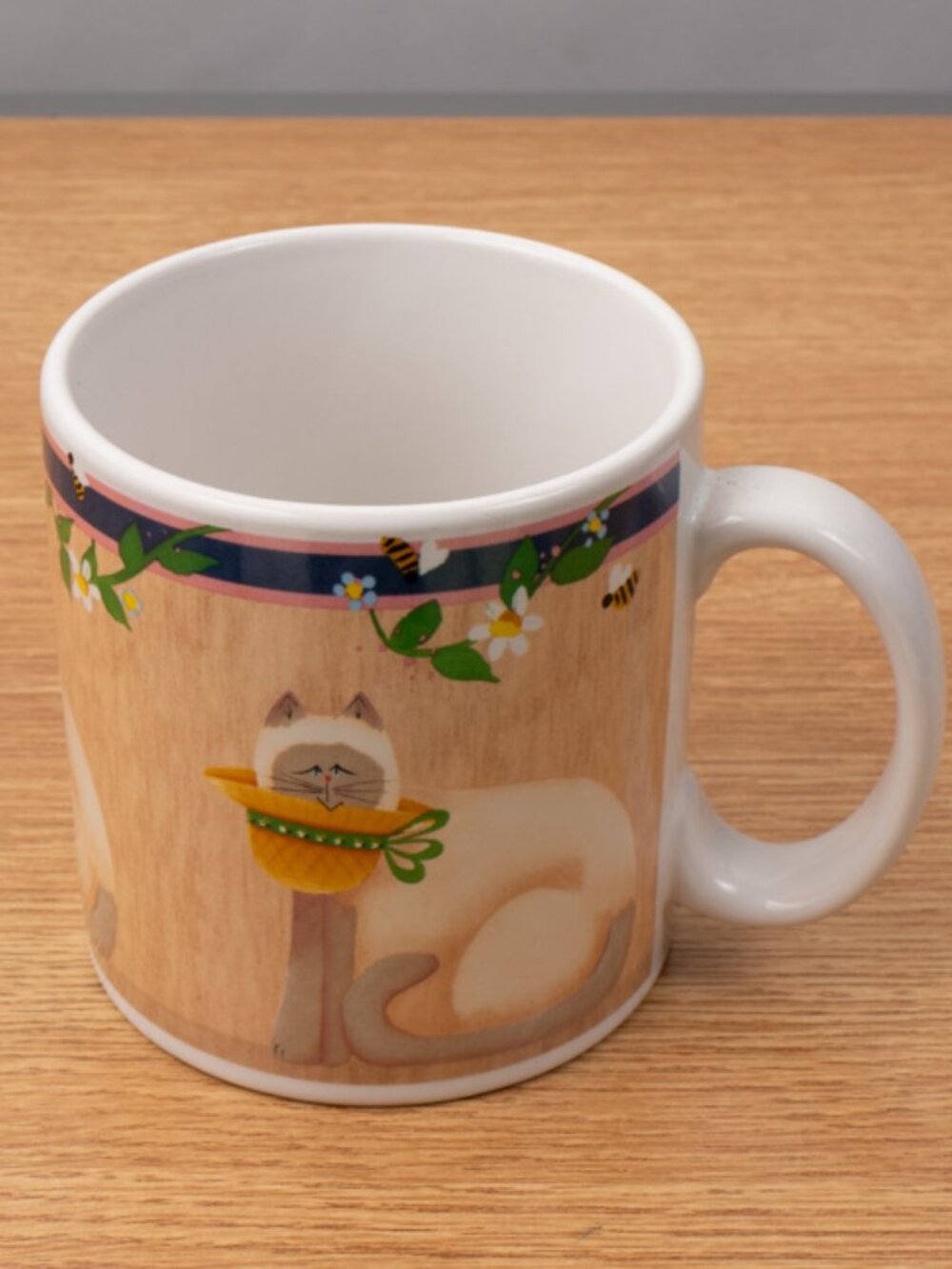 Sakura Garden Cats Mug Cup Siamese Cat